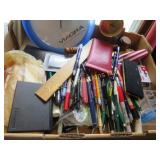 office supplies viagra clock gavel lots of pens