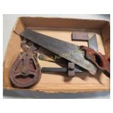 vintage pulley hand saw tools misc L@@K