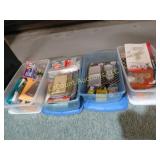 4 totes misc garage itrms L@@K lots of goodies