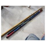 3 telescoping fishing poles