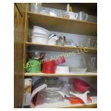 all in cabinet casseroles mugs lots of goodies