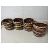 Kathy Kale brown dripware bowls