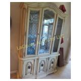 beautiful lighted display hutch