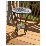 cast iron patio side table plant stand