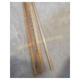 assorted yard sticks