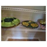 lazy susan tray decorative pitcher & plate