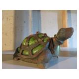 cast & glass turtle garden decor
