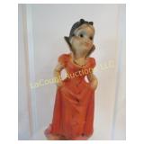 Vintage chalkware carnival Cinderella doll figure