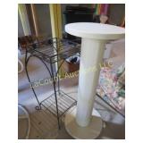metal plant stand wood plant stand