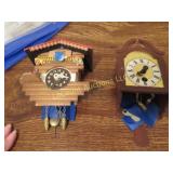 2 mini clocks cuckoo another