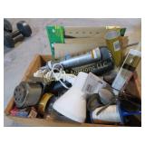 junk drawer pencil sharpener clip on light misc