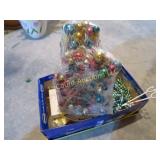 vintage christmas glass beads trombones kazoos