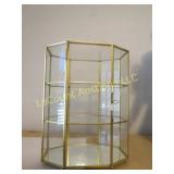small brass & glass display cabinet for your minis
