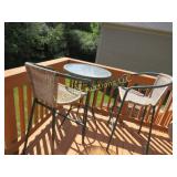 high top patio bistro set table 2 chairs