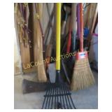 axe broom rake shovel lopper hand tools