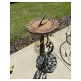 metal sundial garden decor