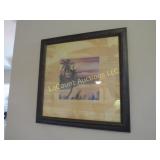 framed palm tree print