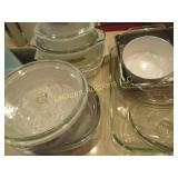 assorted casseroles bakeware