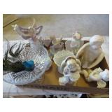assorted home decor bowl angel figures