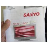 Sanyo 26" TV television w remote & cabinet