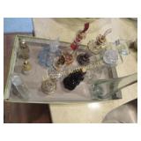 vintage assorted perfume bottles