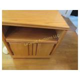 side storage table microwave cart stand