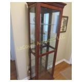 display cabinet lighted side door entry