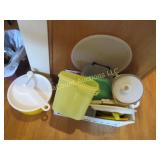 assorted plasticware Tupperware