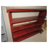 wood shelving unit