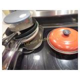 assorted pans microwave cooker