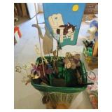 bin w outdoor decor flag decorative stakes feeders