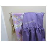 shower curtain liner tie back & wall decor