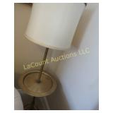 brass foor table lamp w shade