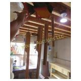 large bamboo wind chime w fish top