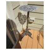 cast iron patio side table plant stand