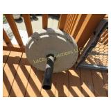 patio umbrella w concrete base