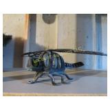 cast & glass dragon fly garden decor