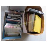 2 boxes assorted books