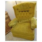 vintage tufted back rocking chair recliner