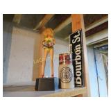 vintage drink shaker woman bourbon st sign mug