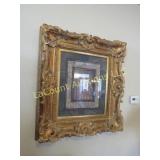 huge ornate framed angel print 32" x 36"