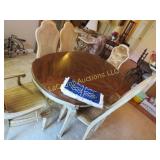 dining table w 4 chairs 2 captains 2 18" leaves