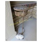 plant stand concrete rabbit