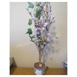 artificial flower in asian pot