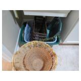 laundry baskets crate wicker plastic