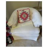 tufted bucket rocking chair