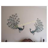 large metal peacock wall decor