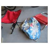folding camp seat vintage pool float seat