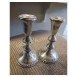 Sterling Silver weighted candle sticks
