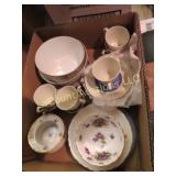 vintage china dishes victoria cups saucers